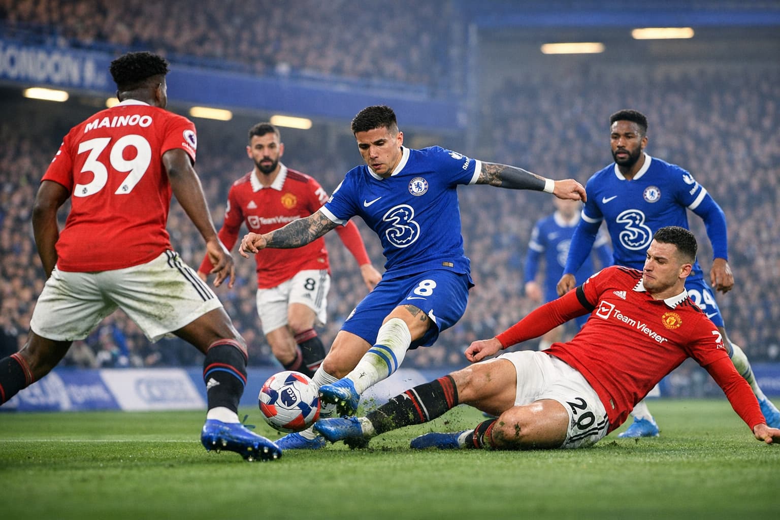 مباراة تشيلسي ضد مانشستر يونايتد - الدوري الإنجليزي