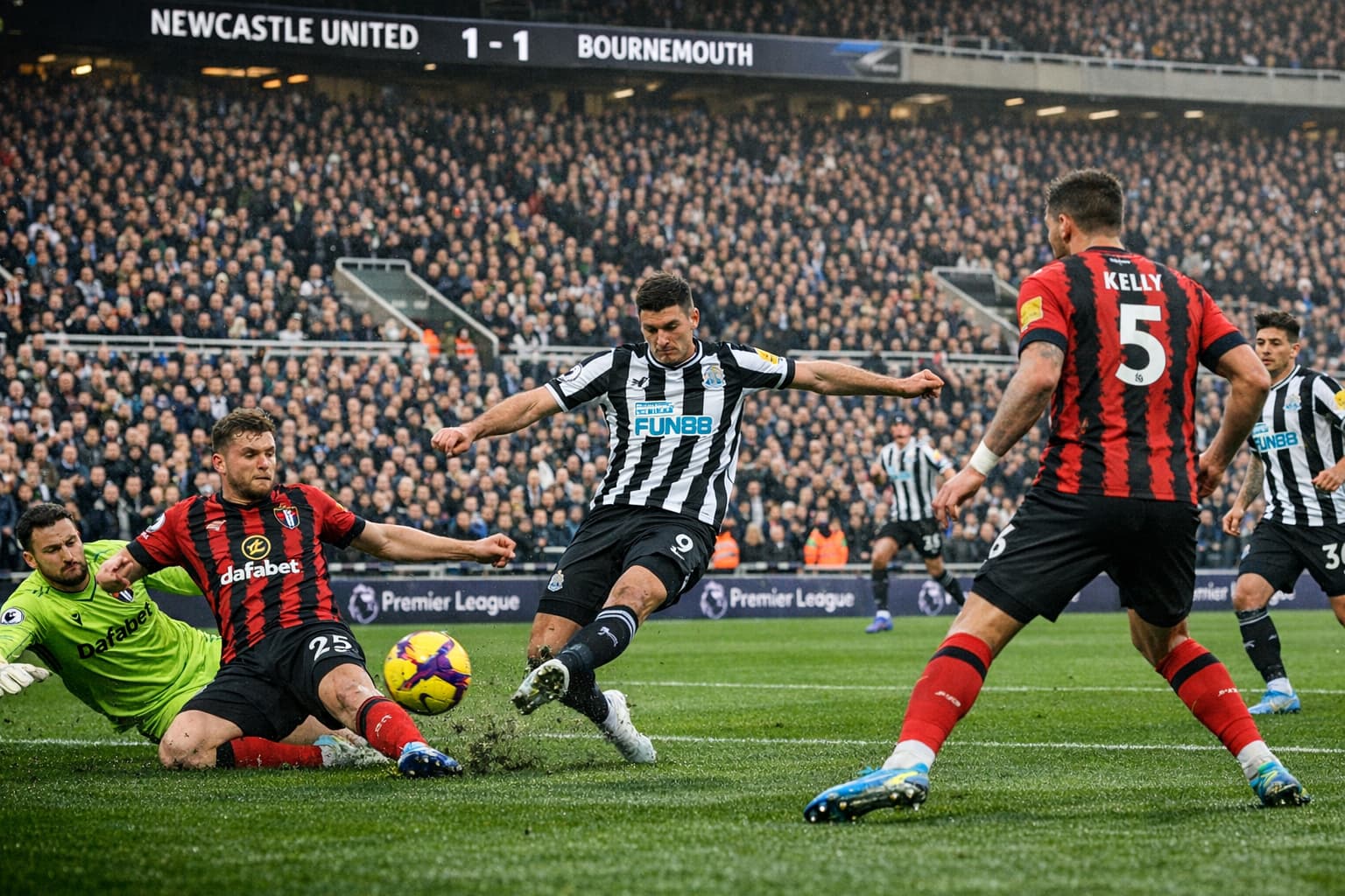 مباراة نيوكاسل يونايتد ضد بورنموث - الدوري الإنجليزي