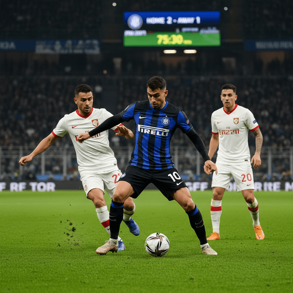 لاعب محترف يقوم بمراوغة ماهرة