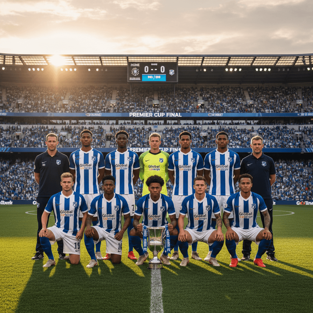 فريق كرة قدم في صورة رسمية