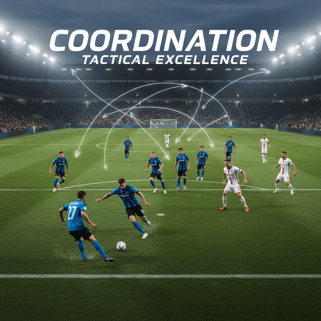 لاعبون في تشكيل تكتيكي متقدم