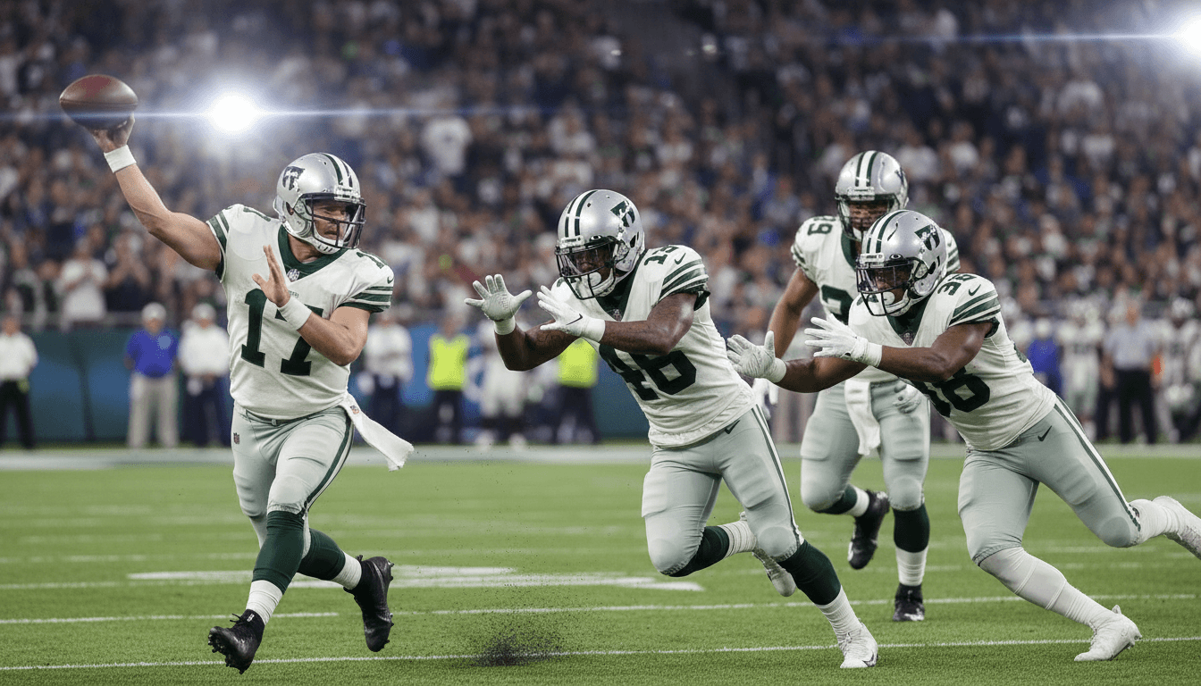 لاعبو كرة قدم يتنافسون بشدة على الكرة أثناء المباراة