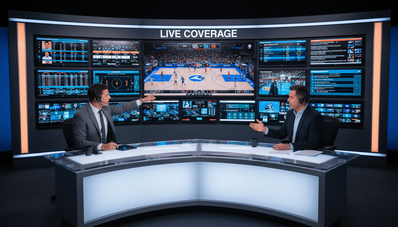 استوديو أخبار رياضية حديث