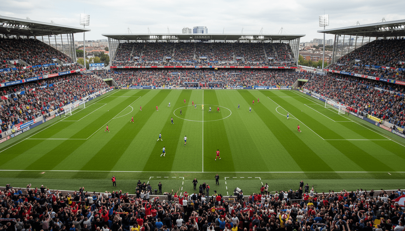 جماهير كرة القدم في الملعب